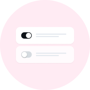 Stay in control of settings